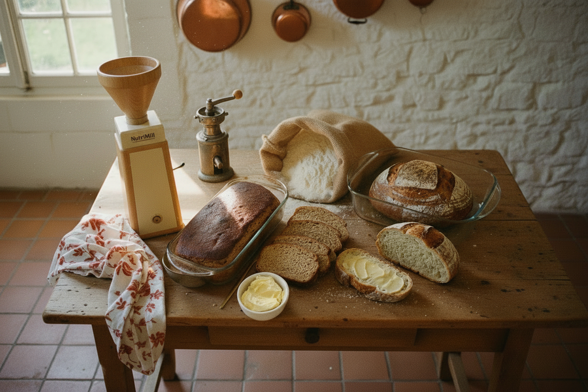 Rustic Einkorn Kitchen with NutriMill Harvest